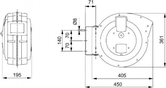 Produktbild Elmag Automatischer Schlauchaufroller ROLL AIR PROFI 15