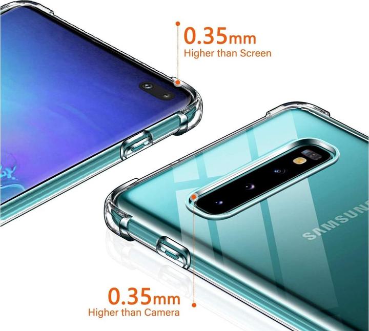 Produktbild Screenguard Samsung Galaxy S10+ Hülle Crystal Soft Airbag Bumper (Samsung Galaxy S10+)