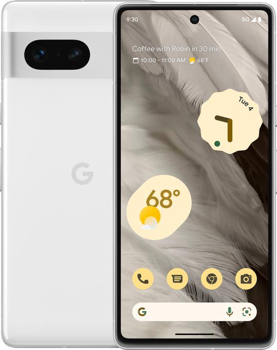 Google Pixel 7 (128 GB, Snow, 6.30", SIM + eSIM, 50 Mpx, 5G)