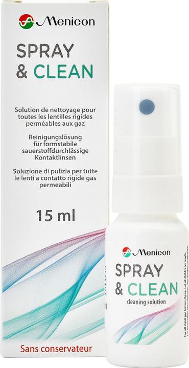 Menicon Spray & Clean Lipidreiniger (Hartlinsenpflege, 15 ml)