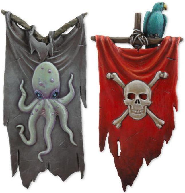 Produktbild Tabletop-Art Dekoration Banner – Set 2 - Pirates 2 Teile (Kunststoff)