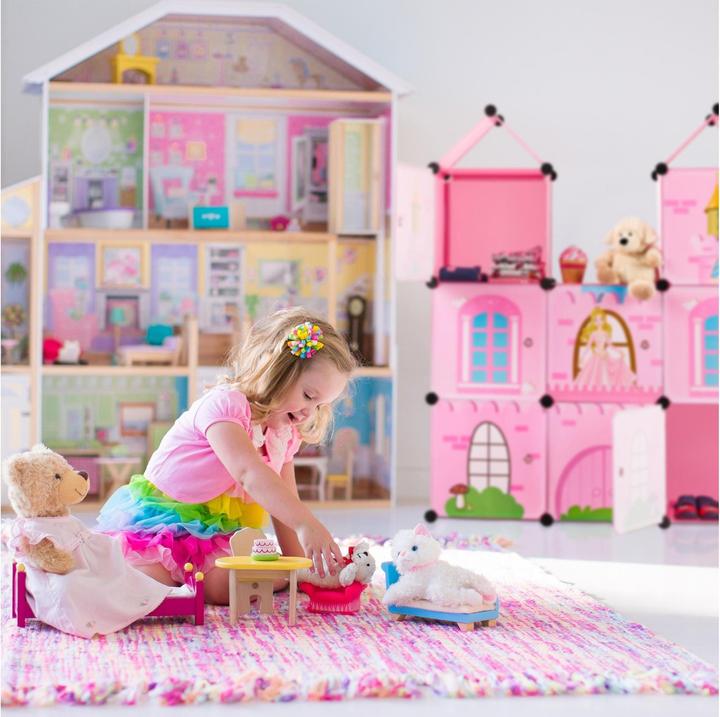 Actual product image Relaxdays Interlocking Castle Storage Shelf