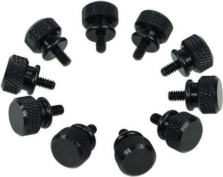 Actual product image Aquatuning Thumbscrews housing - black (10 pieces)