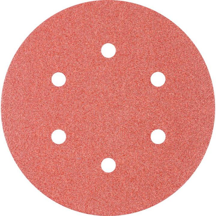 Produktbild Pferd Exzenterschleifpapier Klettscheibe 150 mm Korund A 80 Lochung 6 (80)