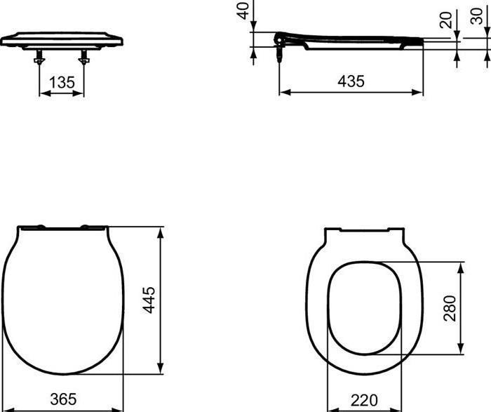 Produktbild Ideal Standard WC-Sitz Connect Air weiss Wrapover mit Absenkautomatik E036801