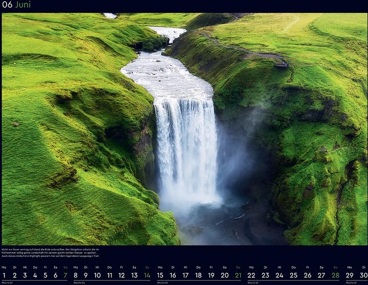 Produktbild Island - Wandkalender 2026 (60 x 45 cm, Harter Einband, Deutsch)