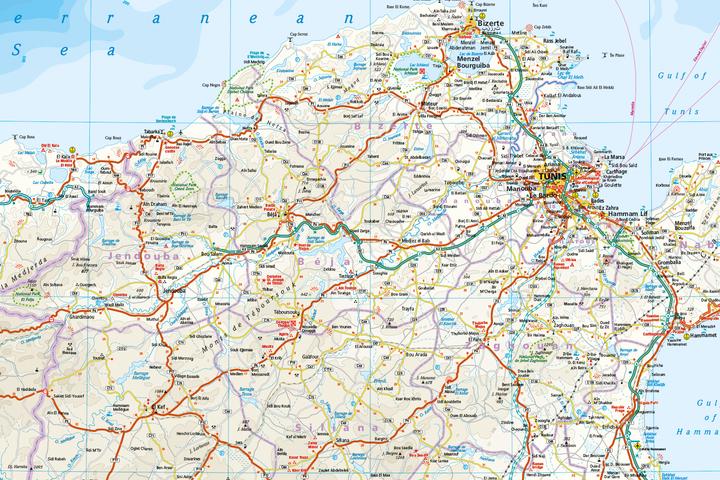 Produktbild Landkarte Tunesien / Tunisia (1:600.000)