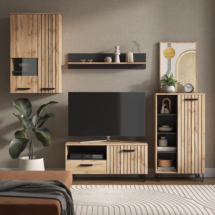Actual product image Vichy Wardrobe Amber, Oak Wotan, 59.8 x 100 cm 2 parts