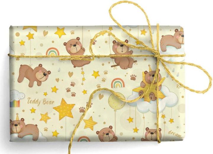 Image du produit Kartos Papier cadeau Ourson (Papier cadeau, 1 x)