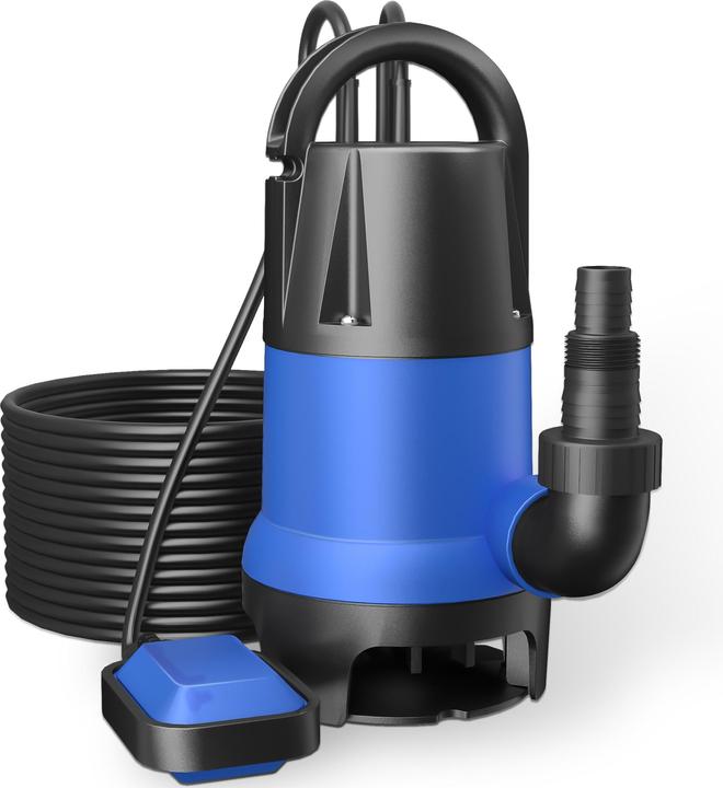 Actual product image Wiltec Submersible Pump for Clean Dirty Flood Water 400 watts 7500l/h sewage pump (Sewage pump)