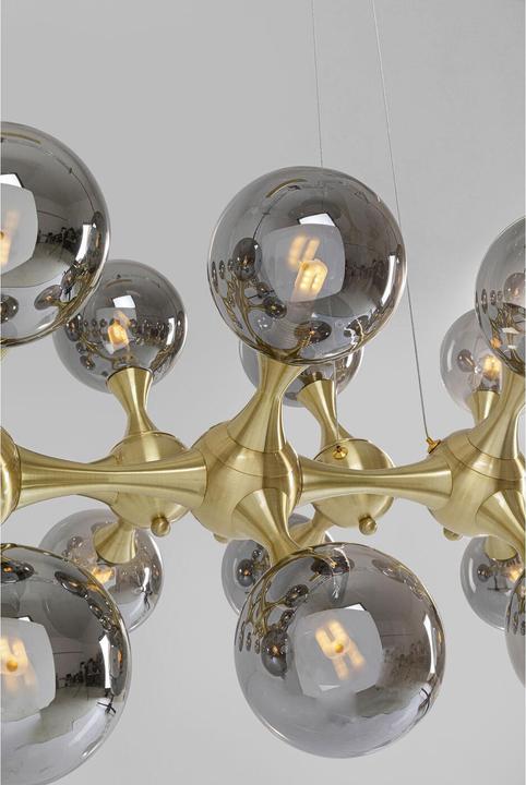 Actual product image Kare Design Suspension lamp Atomic Balls Brass 140cm (G9)