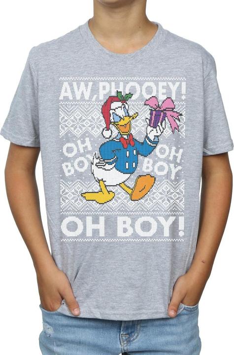 Image du produit Disney - T-shirt DONALD DUCK CHRISTMAS FAIR ISLE - Garçon (128)