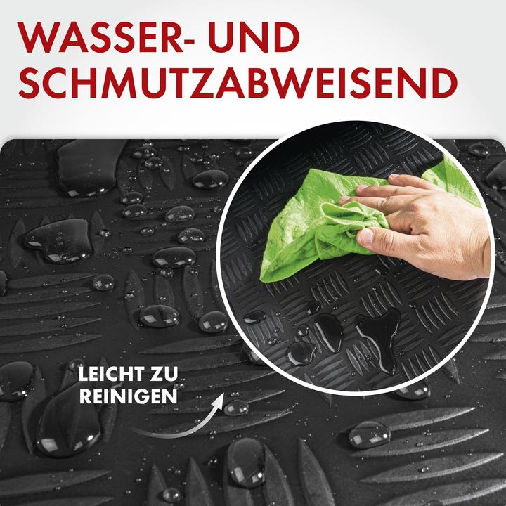 Produktbild Walser Gummimatte Odin, zuschneidbare Meterware geriffelt 10x1 m schwarz