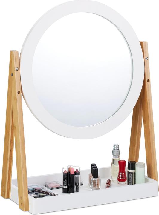 Actual product image Relaxdays Makeup Mirror with Tray (43 x 22 x 57 cm)