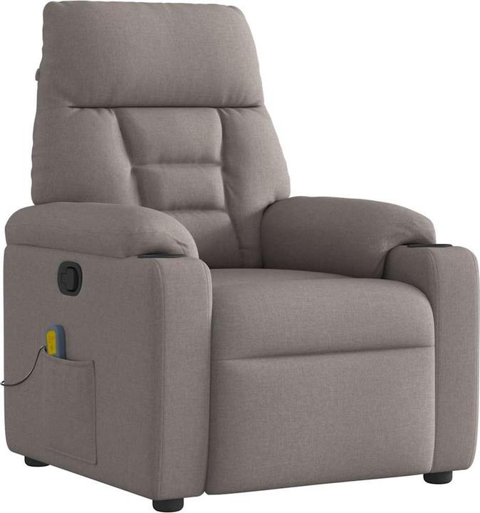 Actual product image VidaXL Massage chair taupe fabric