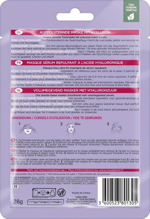 Nutritional values and ingredients L'Oréal Paris Revitalift