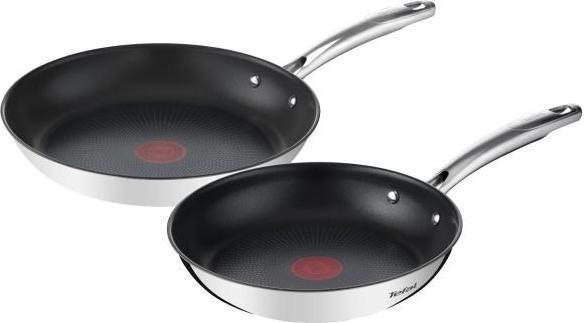Actual product image Tefal Zestaw 2 patelni Duetto+ G732S255 24/28 cm (28 cm, Frying pan, Stainless steel)
