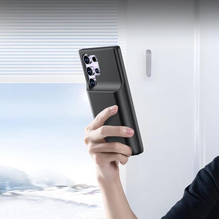 Productafbeelding Tech-Protect PowerCase hoesje voor Samsung Galaxy S24 Ultra met 5000mAh powerbank - zwart (Samsung Galaxy S24 Ultra)