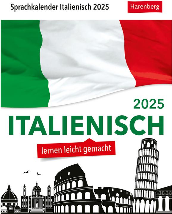 Produktbild Harenberg Stillo:Italienisch Sprachkalender 2025 (12.5 x 16 cm, Deutsch)