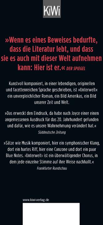 Image du produit Unterwelt (Allemand, Don DeLillo, 2018)
