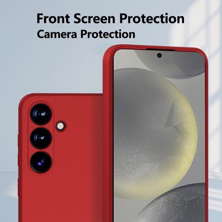 Produktbild X-Level Samsung Galaxy S25 - Thin Backcase, Silikon Hülle in Rot (Samsung Galaxy S25)