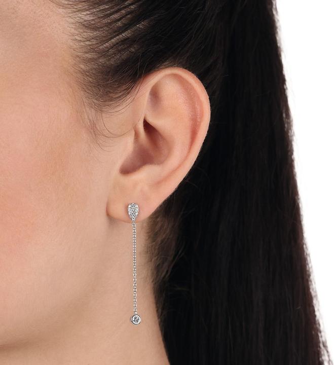 Immagine prodotto Amor Gioielli per orecchie da donna, argento 925, zirconi sintetici. (Argento 925)
