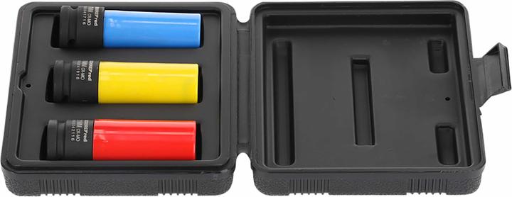 Actual product image Gedore Red Power spanner socket set 1/2 with protective sleeve 17. 19 & 21 mm (19 mm, 21 mm, 18 mm, 17 mm, 20 mm)