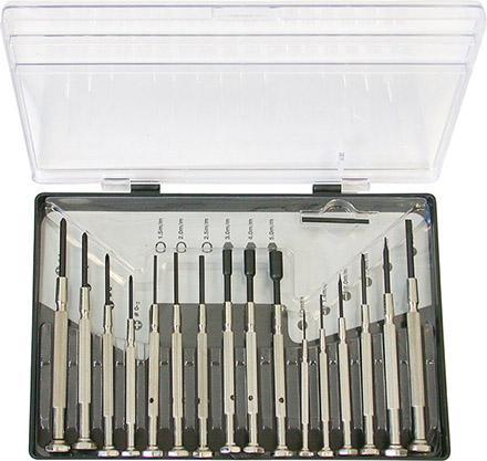 Actual product image Magni Heinz Hesse watchmaker's screwdriver tool set 16 pieces, 1 piece, 490069