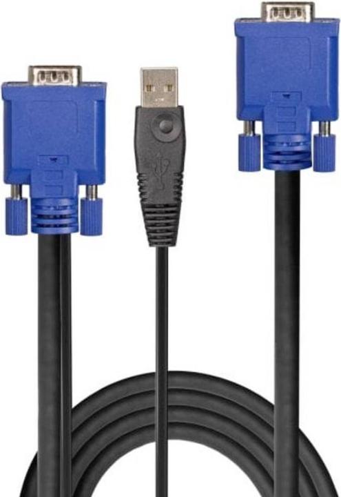 Immagine prodotto Lindy Cavo combinato KVM e USB Cavo combinato KVM VGA da 3 m con USB