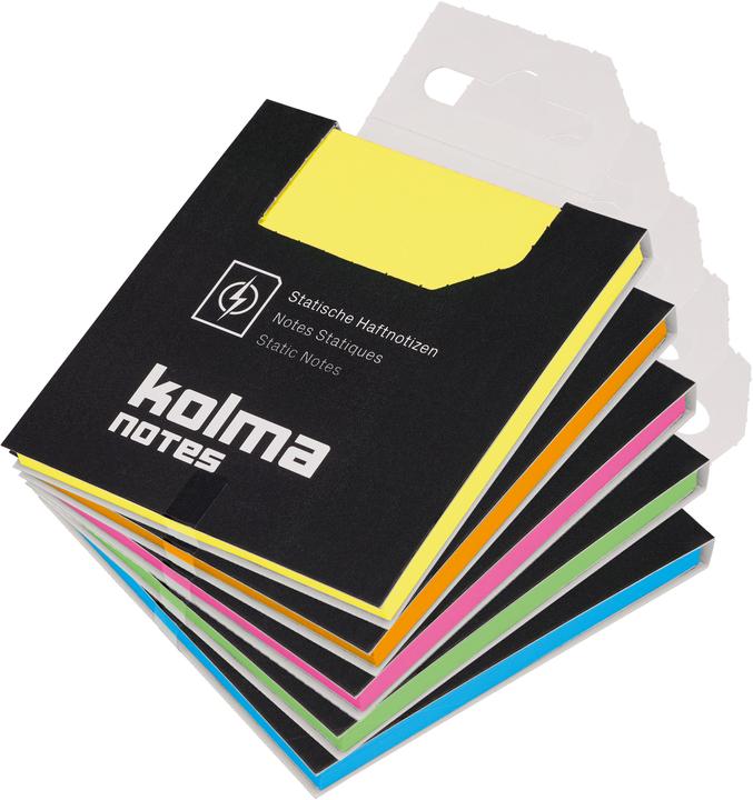 Kolma Sticky notes Notes 76 x 76 mm static cling assorted (76 x 76 mm)