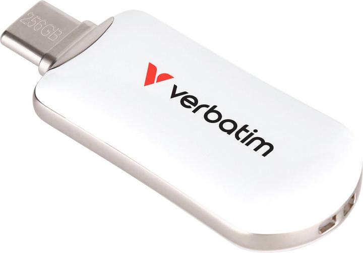 Image du produit Verbatim Plectra White 256GB USB-C Flash Drive 30230 (256 Go, USB-C)