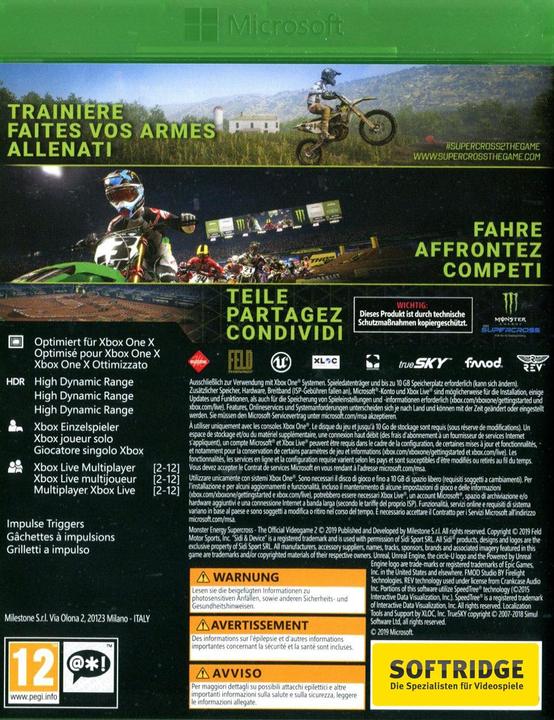 Image du produit Bigben Monster Energy Supercross 2 (Xbox One X, Xbox Series X, Multilingue)