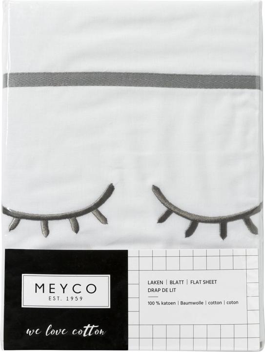 Produktbild Meyco Bettlaken Sleepy eyes grau