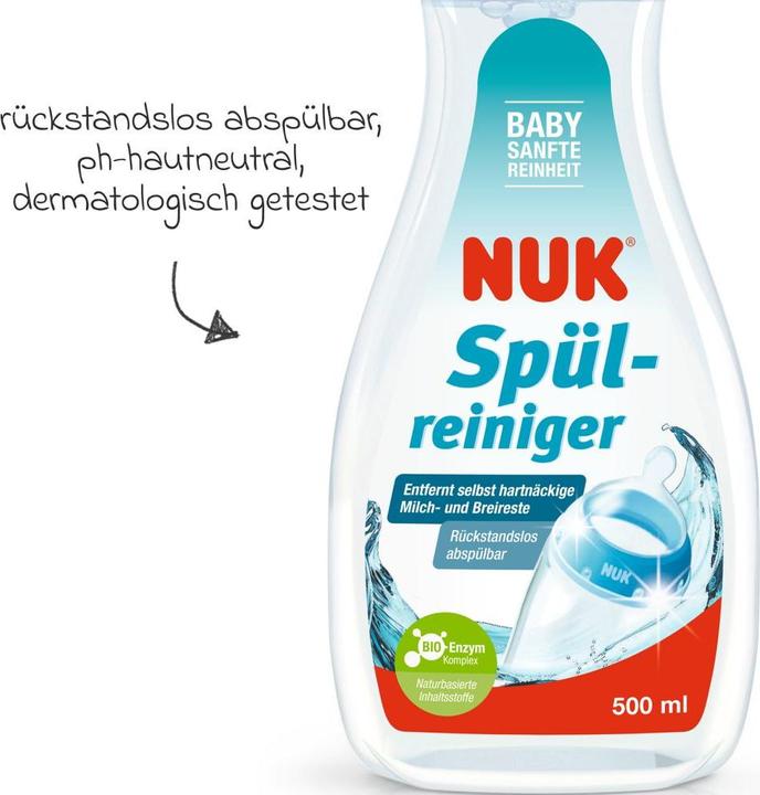 Actual product image NUK Rinsing cleaner 500ml for cleaning bottles and teats (500 ml)