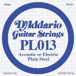 Actual product image D'Addario Pl013 (1 x, Guitar, 0.01")