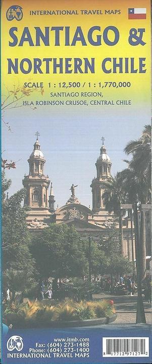Produktbild City Map Santiago & Northern Chile