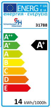 Label énergétique Scharnberger+Hasenbein Lampe à LED pour plantes (E27, 14 W, 1035 lm, 1 x, E)