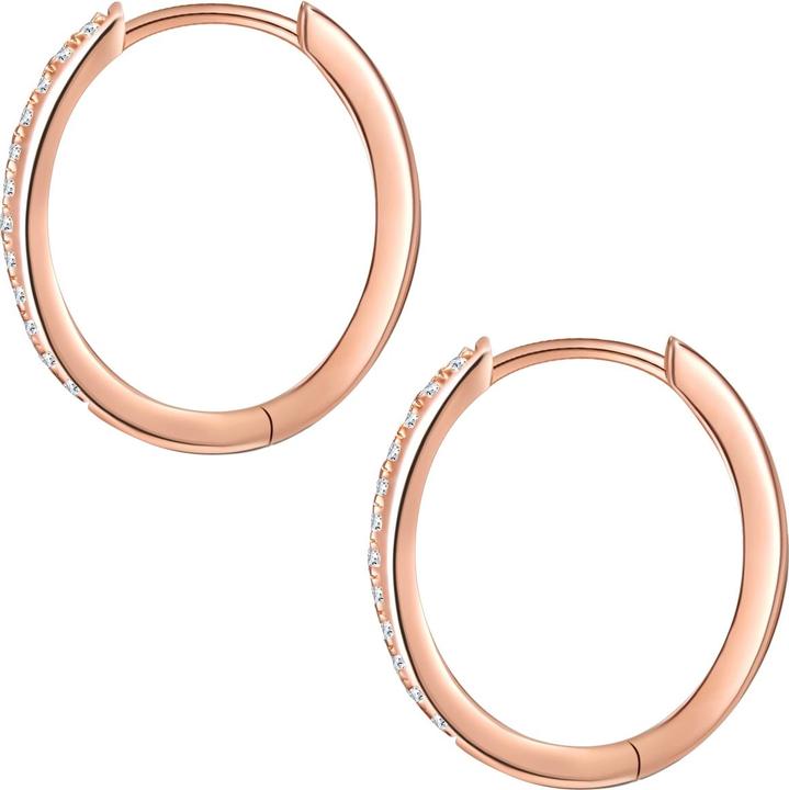 Actual product image Glanzstücke München Ladies Sterling Silver Cubic Zirconia Rose Gold - 32028 (Sterling Silver)