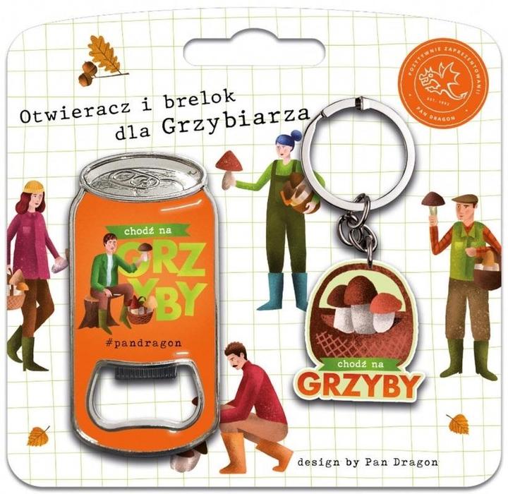 Actual product image Nuance Schlüsselanhänger + Öffner-Set Kommen Sie zum Pilzesammeln