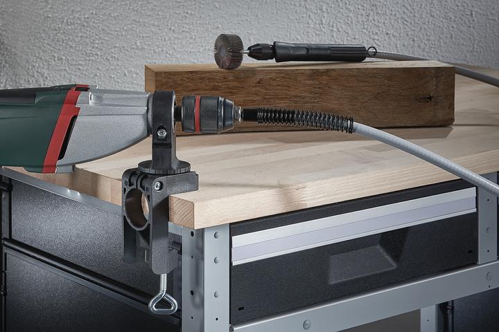 Produktbild wolfcraft wolfcraft 1 Kombihalter Kunststoff für Bohrmasch.