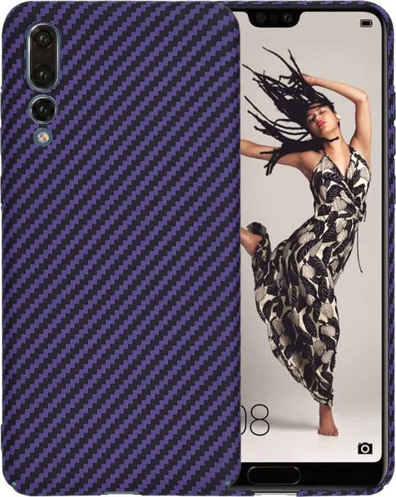 Actual product image Techsuit - Carbonite FiberShell - Huawei P20 Pro - Purple (Huawei P20 Pro)
