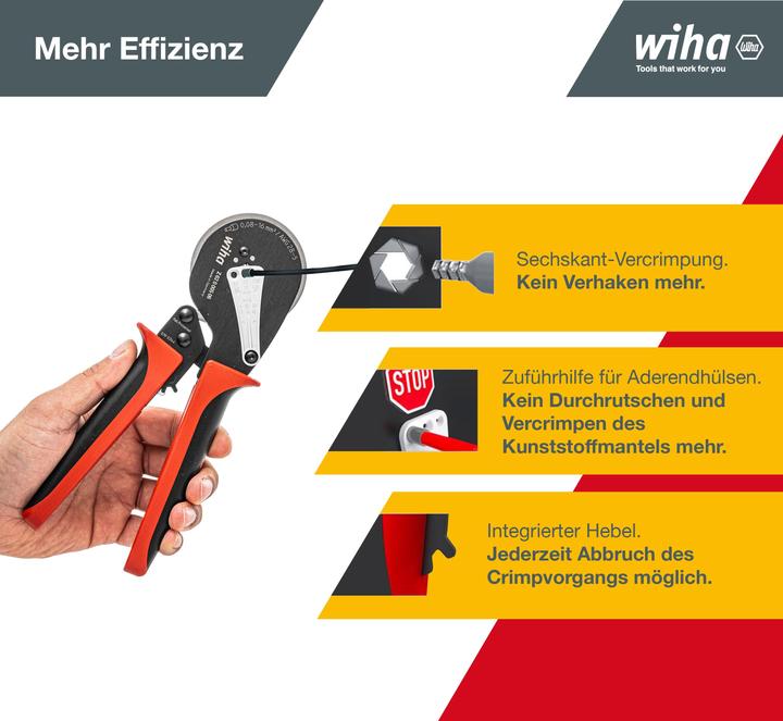 Actual product image Wiha Crimping tool (210 mm)