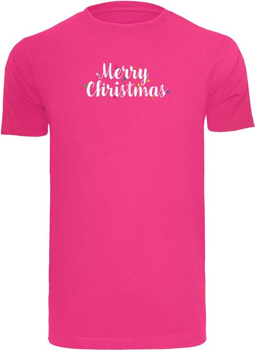 Produktbild Merchcode Merry Christmas Lights T-Shirt Round Neck - 111717 (XS)