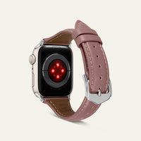 Produktbild Spigen Kajuk Apple Watch Leather Strap 4/5/6/7/8 / SE 40/41 mm Pink (40 mm, 41 mm, Vollnarbenleder und Polyurethan)