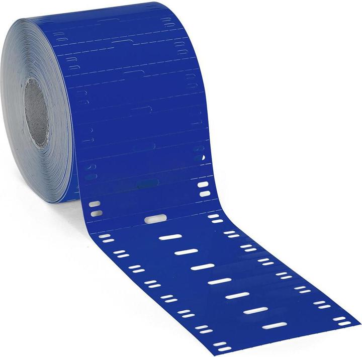 Actual product image Brady BPT-6010-7598-BL, polyester, blue, glossy, 60.00 x 10.00 mm, non-adhesive, for BBP11 and B