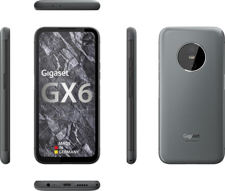 Actual product image Gigaset GX6 Outdoor (128 GB, Titanium Grey, 6.60", Dual SIM, 50 Mpx, 5G)