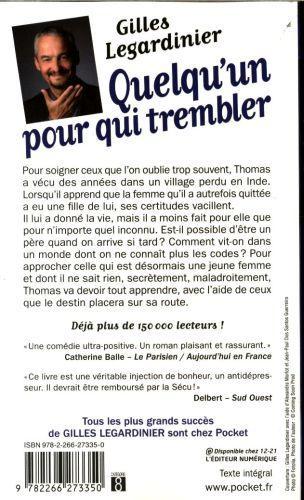Produktbild Quelqu'un pour qui trembler (Französisch, Gilles Legardinier, 2017)