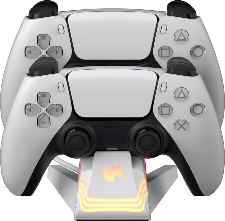 Produktbild PDP Ladestation 2 Controller Afterglow Wave weiss PS5 (PS5)
