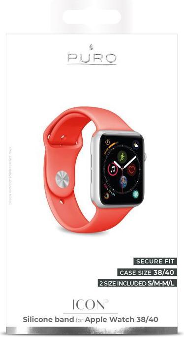 Produktbild Puro Icon Silicone Band Apple Watch 38-40mm (40 mm, 38 mm, Silikon)