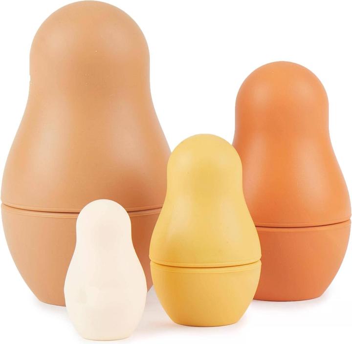 Image du produit Bieco Jouets à empiler Matriochkas en silicone Chocolate Bliss
